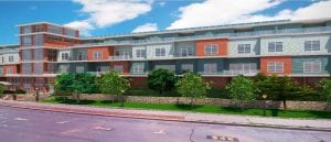A revised rendering of The View, a proposed apartment building on Beacon's Beekman Street. (Courtesy M.A. Designs)