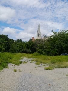 A view of Parcel L (photo by J. Simms)
