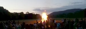 A past bonfire at Boscobel