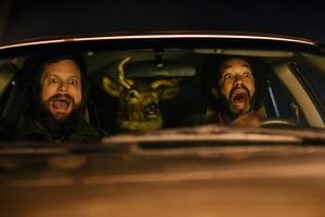 Gerry (Luka Jones), Ozzie (Wyatt Cenac,) and a talking deer (don't ask) confront a sinister alien conspiracy in Beacon. (Photo provided)