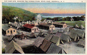 An antique postcard of Camp Smith.