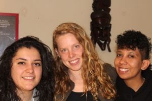 Maria Ramirez, Ava Bynum and Rae Leiner. Bynum and Leiner organize the monthly Queer Night at Dogwood and Ramirez and Leiner are leading a new LBGTQ center in Newburgh. (Photo provided)