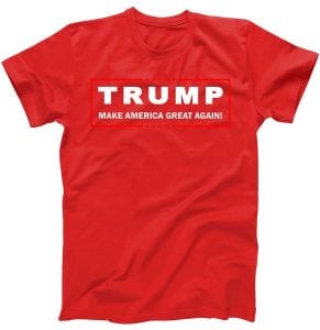 red trump shirt