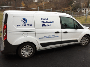 East National Water vans will be a familiar sight around the village as digital meters are installed. (Photo provided)