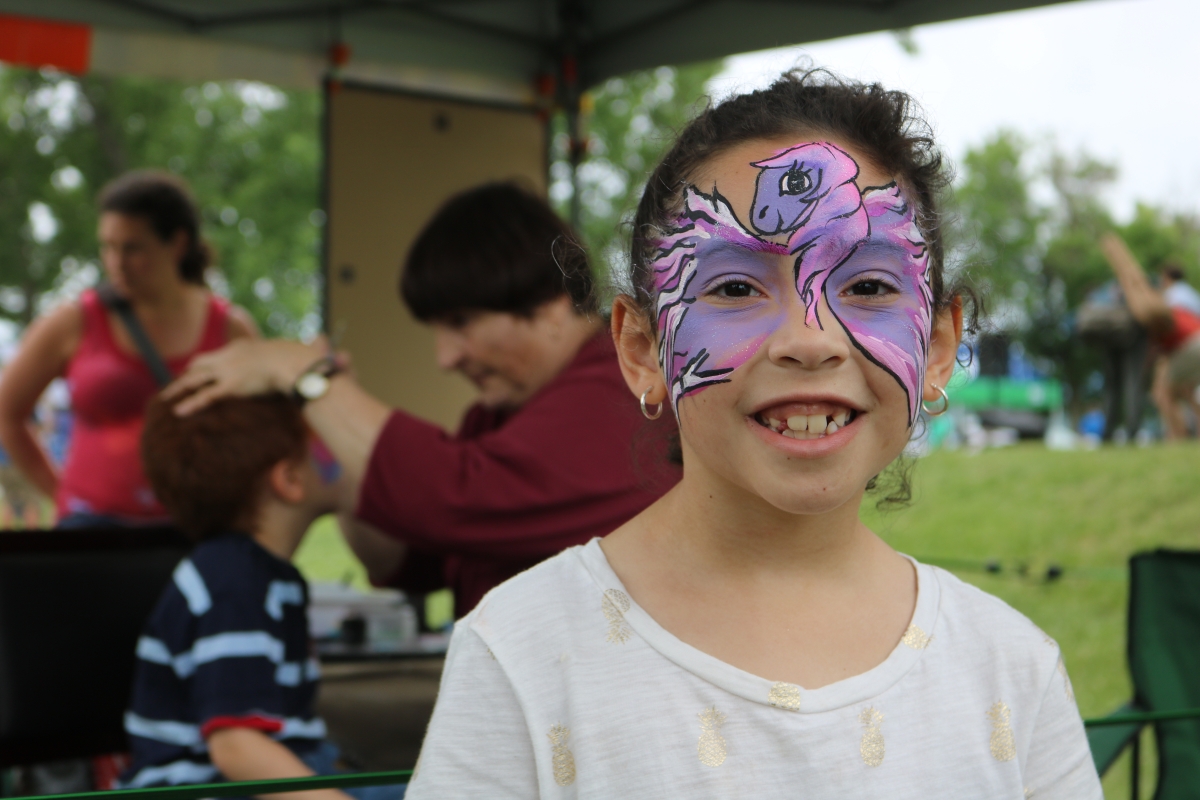 Painted face