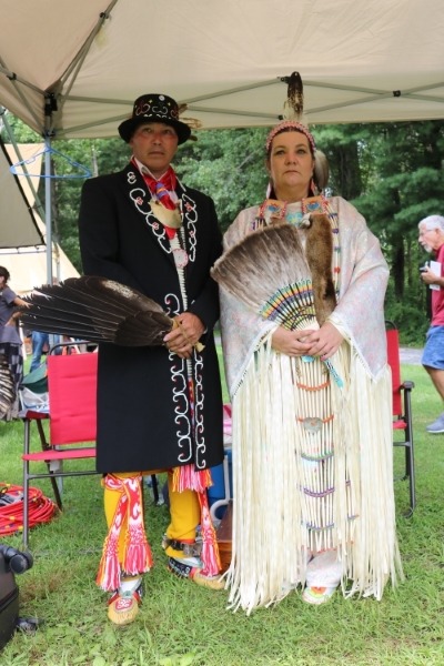 Chris Clair, _Mourning Dove,_, Cherokee, Weatherly PA and Joseph Clair, _White Eagle_, Miq Mak, Elsipogtag Reservation, New Brunswick Canada  pow wow