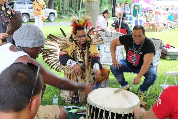 Drumming  pow wow