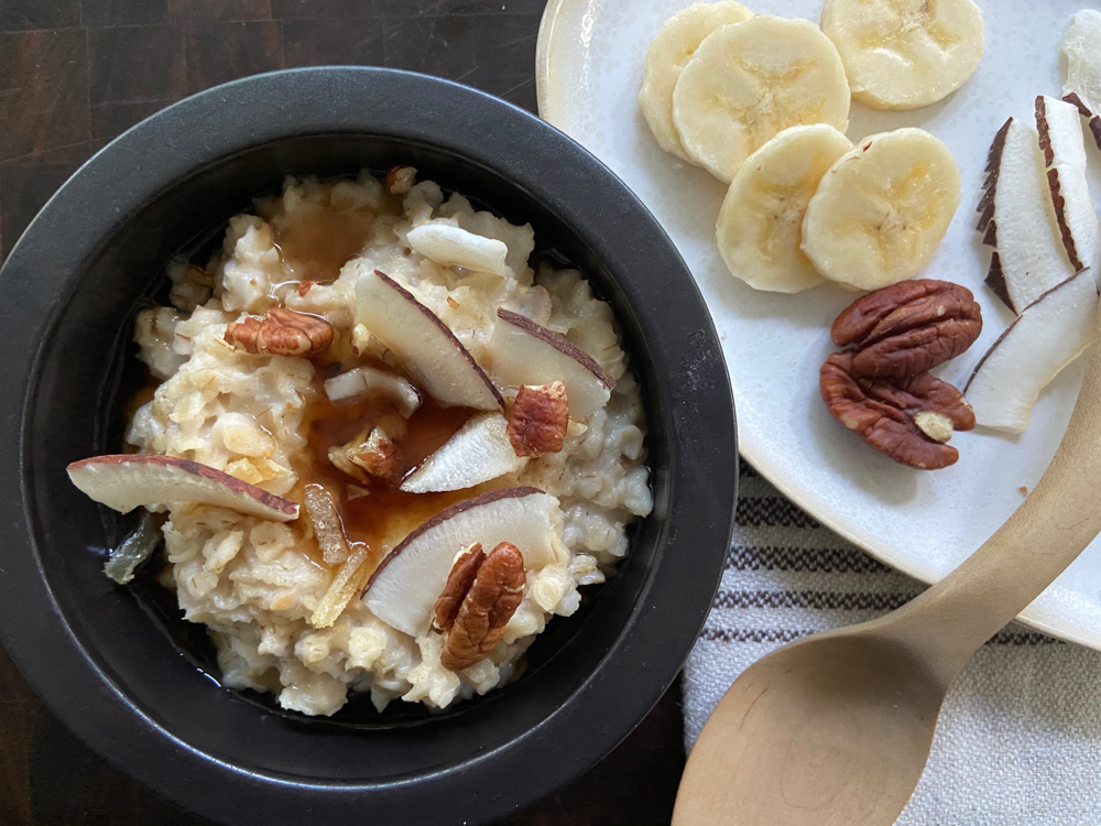 Maple Ginger Coconut Oatmeal