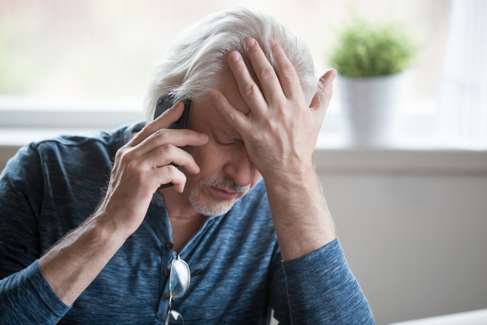 Frustrated phone call