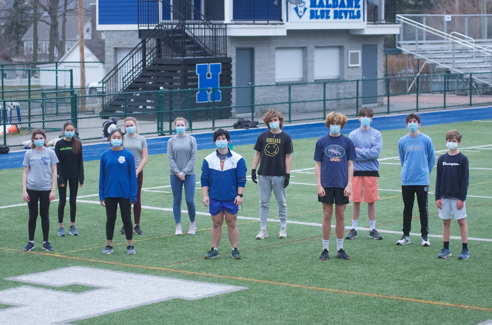 Haldane track and field athletes