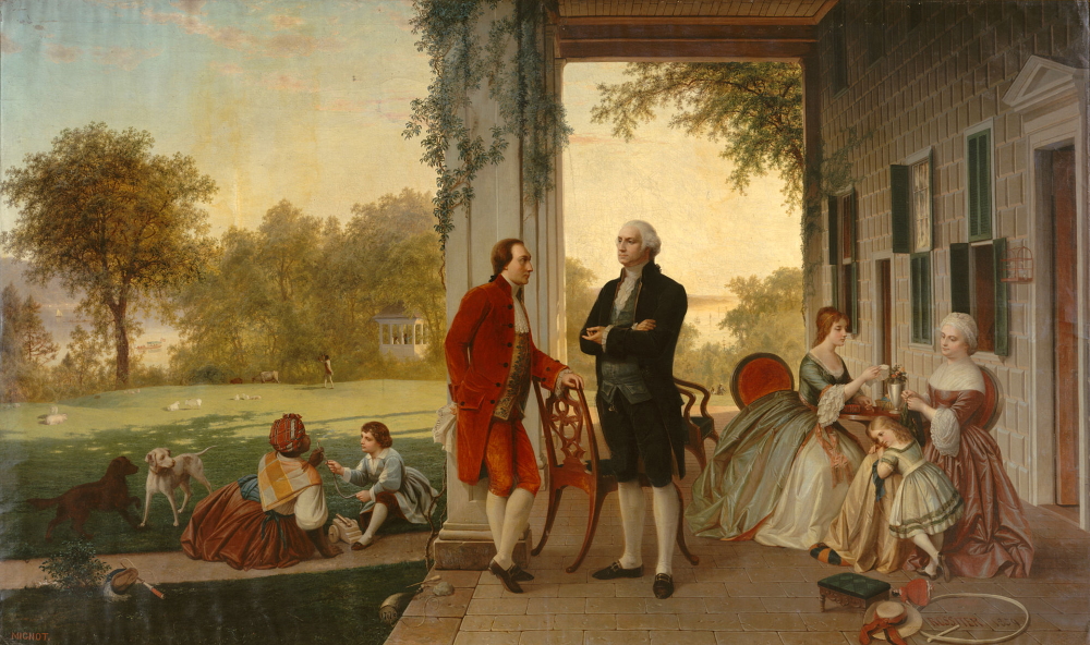 "Washington and Lafayette at Mount Vernon, 1784"