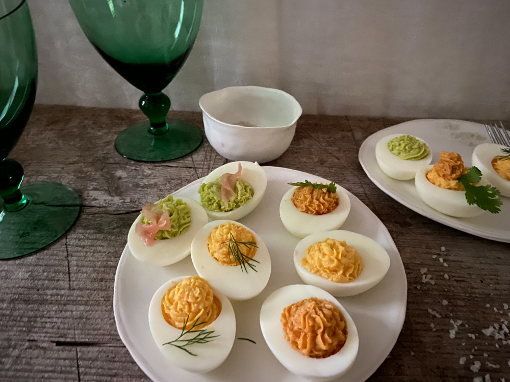 Tri-Color Deviled Eggs