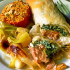 Baked Salmon Spanakopita