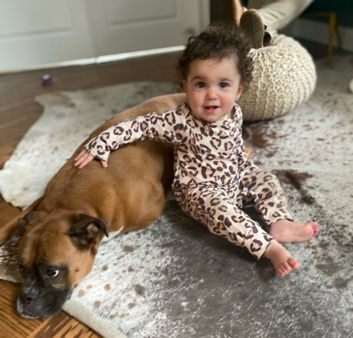 Baby and Dog