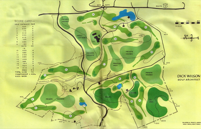 An early map of the course