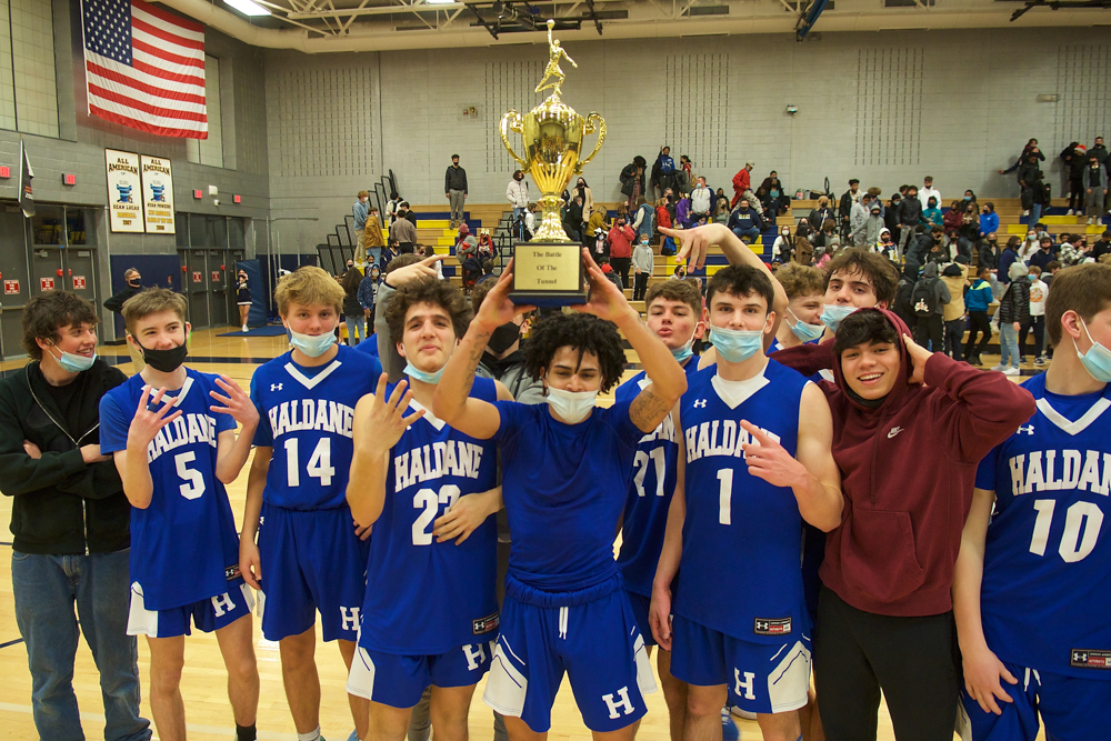 Haldane basketball trophy