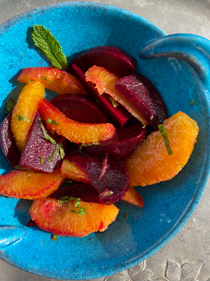 Beet and Orange Salad With Mint