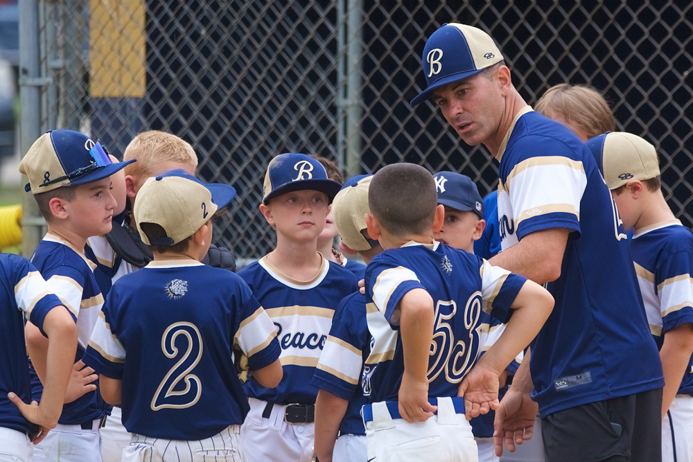 Coach Tom Virgadamo and the 9U Bulldogs ended their summer season with a playoff loss to Shrub Oak. Photos by S. Pearlman