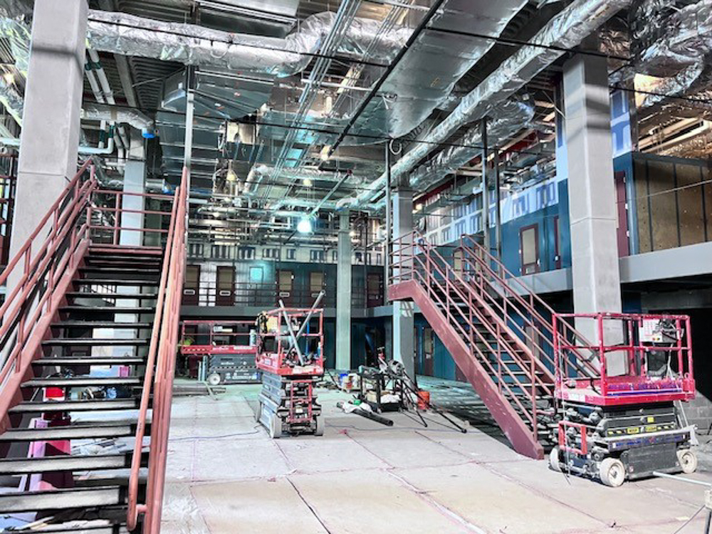The current interior of the Justice & Transition Center (photo provided)