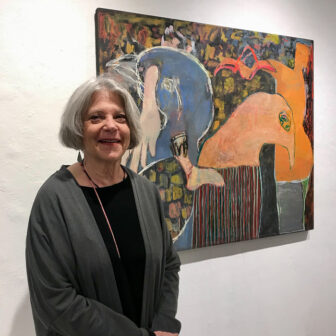 Susan Lisbin at the Garrison Art Center with “The Unfolding”