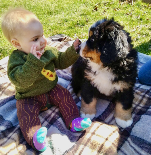 Baby and Dog