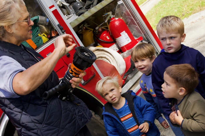 Fire company visit