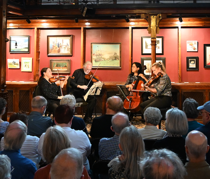 The Juilliard String Quartet performed at the Howland Cultural Center last month. Photo by Carl Gutowski