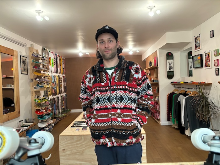 Dean Acevedo inside his store, Premium Roots NY, at 496 Main St. in Beacon Photo by M. Ferris