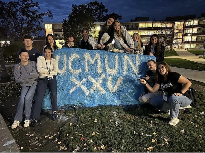 Members of the Haldane Model U.N. club at the conference at the University of Connecticut