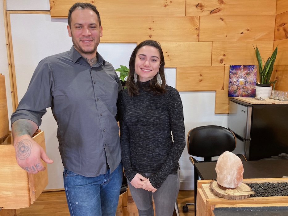 Aaron Sanders and Skyla Schreter of LotusWorks have become the first Beacon business to receive a cannabis license.