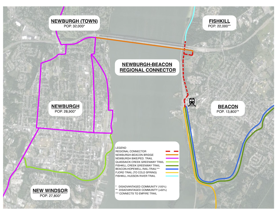 A map created by the Regional Connector coalition shows anticipated and existing trails.