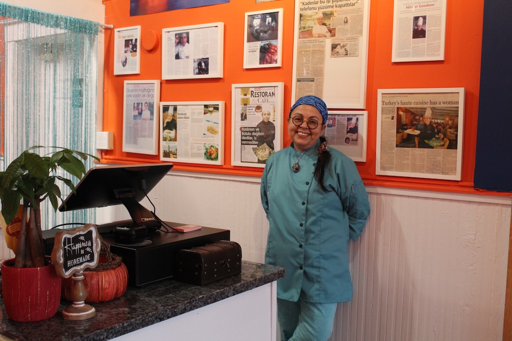 Nilufer Goodson, a native of Istanbul, opened her eponymous Turkish cafe this month at 135 Main St. in Beacon. Photo by L. Sparks