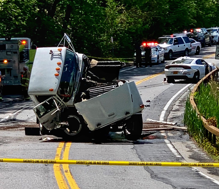 Marc Manzoeillo, a Philipstown landscaper, was seriously injured in 2021 when he collided with a speeding sheriff's deputy. PCSO