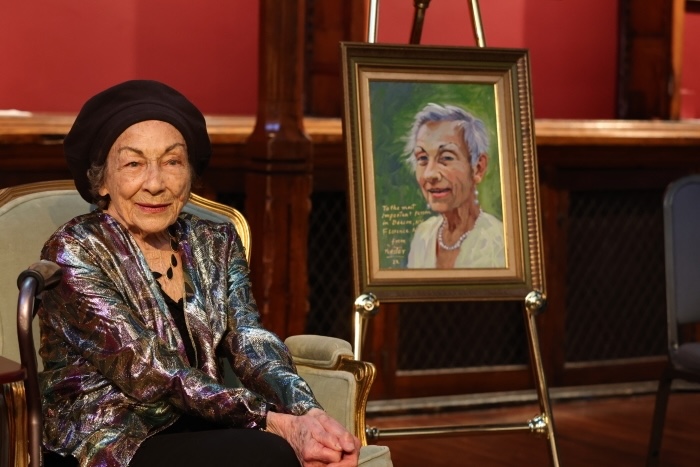 Florence Northcutt at the dedication of Northcutt Hall in 2022 Photo by Ross Corsair