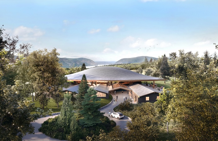 A rendering shows the outdoor theater that HVSF expects to open in 2026 at the former Garrison Golf Course property.