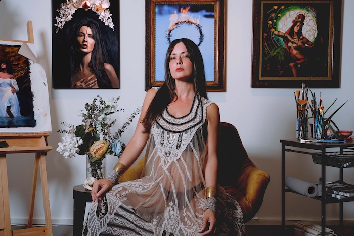 Meghan Spiro in her studio