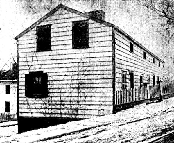 The tenement at Spring Valley Road and East Main Street where Abe Seaman died