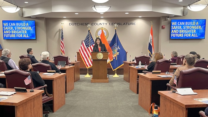 County Executive Sue Serino presented her proposed budget to the Legislature on Oct. 29. Photo provided