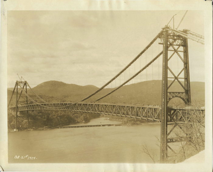 A view of the bridge on Oct. 21, 1924