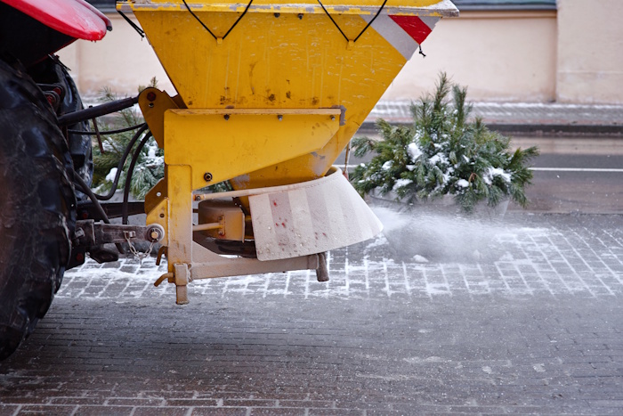 snow plow salt