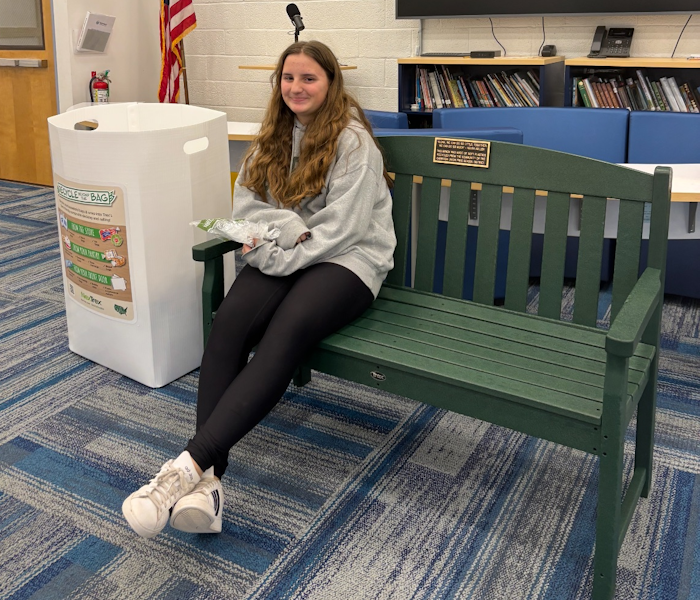 susannah with bench