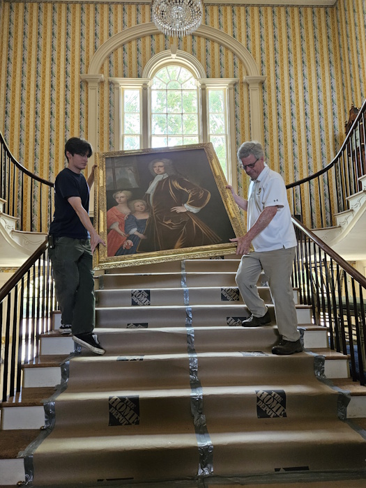 boscobel staff moving portraits