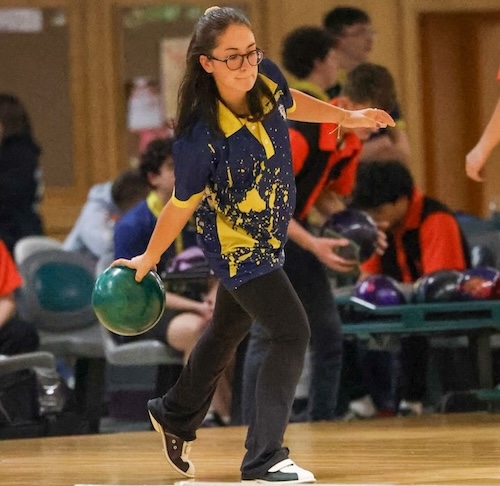Isabel Bunker rolls for Beacon against Marlboro. Photo by Cadence Heeter