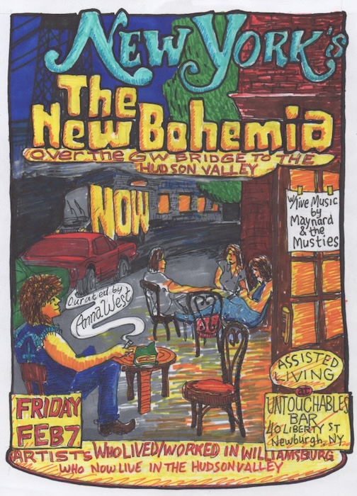 Joe Maynard created a poster for the show that mimics the 1992 New York magazine cover