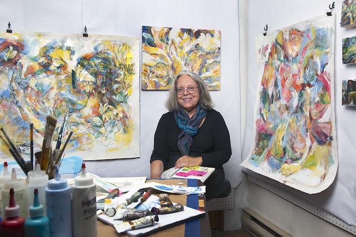 Karen Allen in her studio