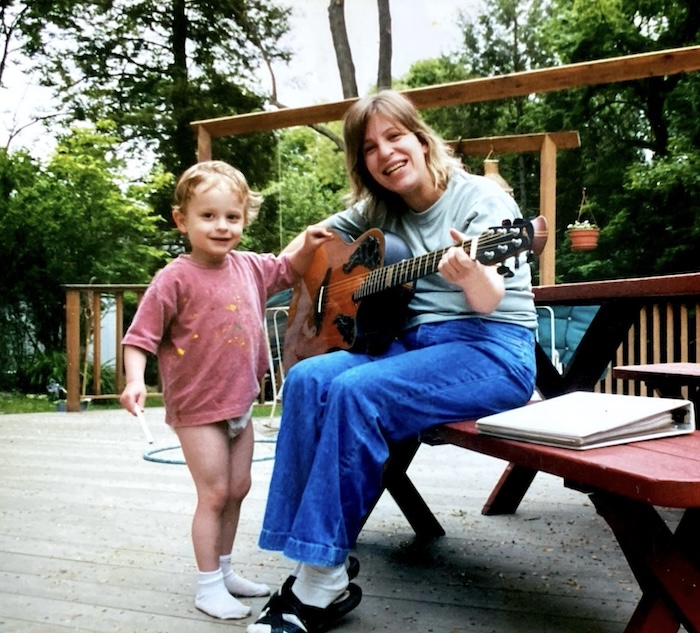 A.J. Vitiello with his mother