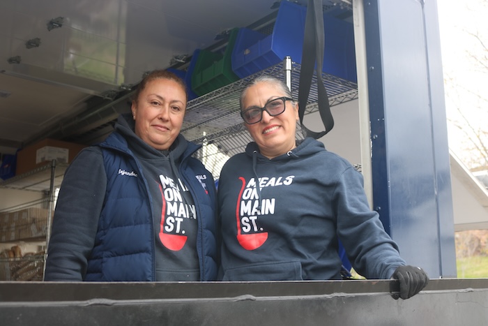 Alejandra Bega and Irma Arango of Meals on Main Street Photo by M. Turton