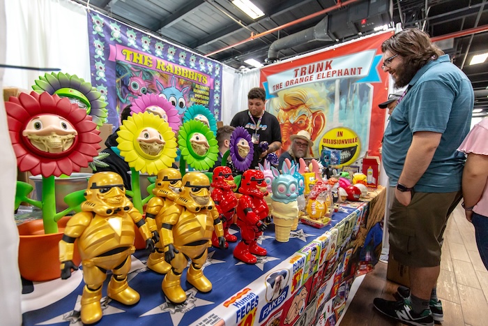Beacon artist Ron English's booth at the 2019 Five Points Festival