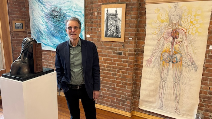 Joe LoGuirato at his Christopher Stella Gallery in Beacon Photo by M. Ferris