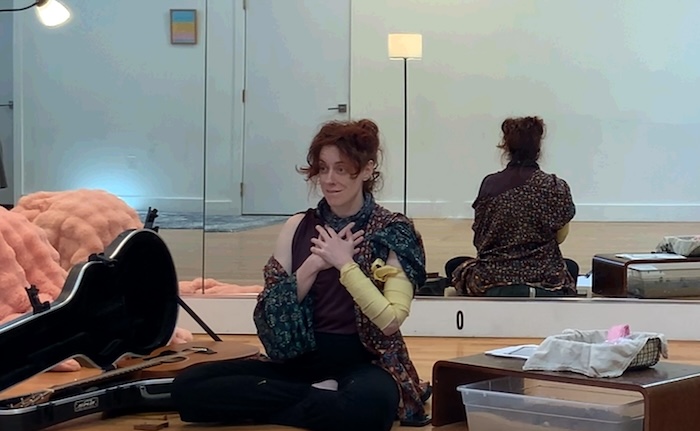 Zempel during a rehearsal